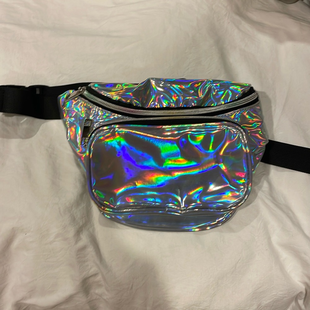 Fun iridescent fanny pack